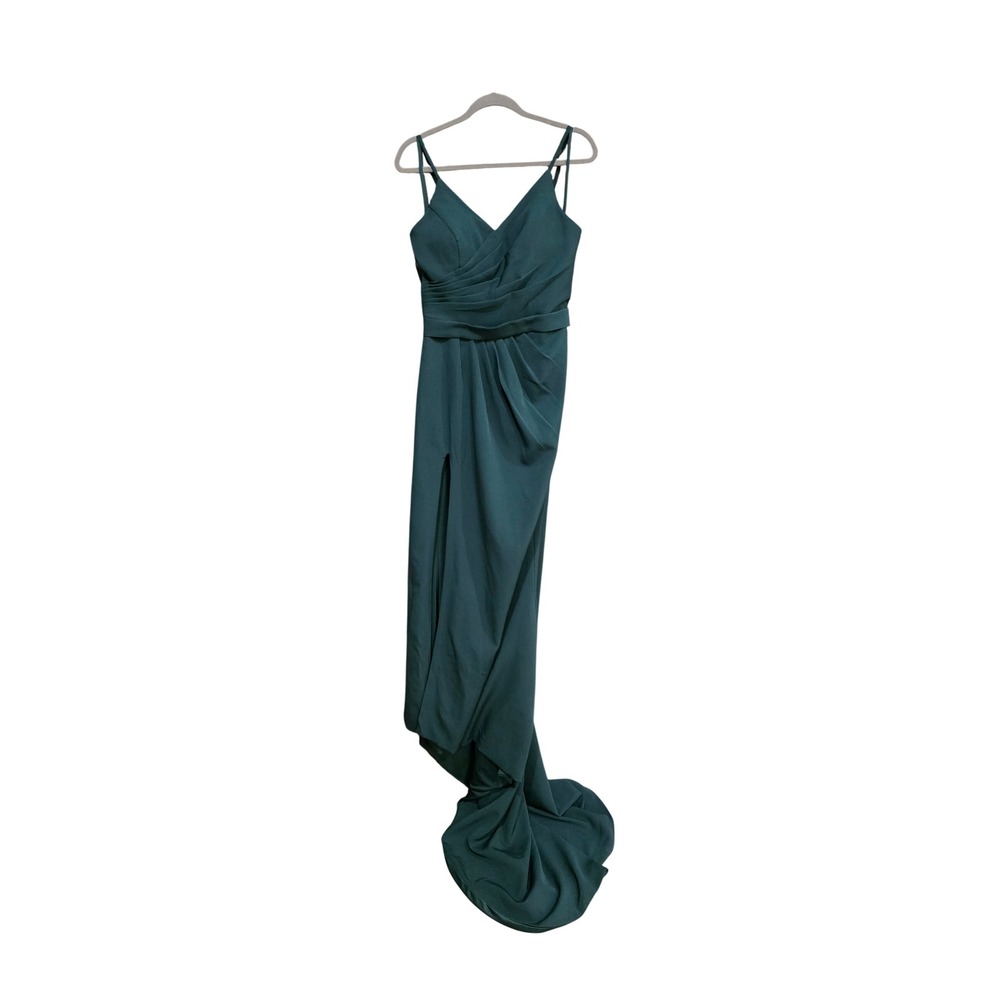 Hebeos Maxi Formal Dress Womens Large Dark Green New With Tags